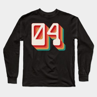 Number 4 Long Sleeve T-Shirt